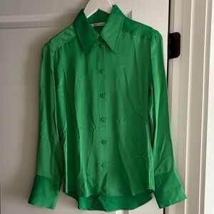 Zara Satin Blouse/Button down